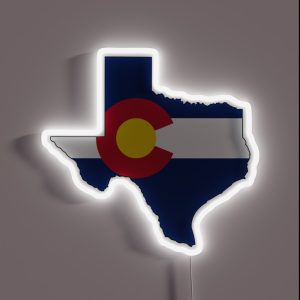 Texas And Colorado Love RGB Neon Sign Texas And Colorado Love RGB Neon Sign