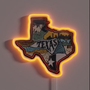Texas Is Home RGB Neon Sign Texas Is Home RGB Neon Sign