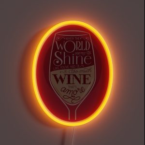That S Amore White Wine RGB Neon Sign