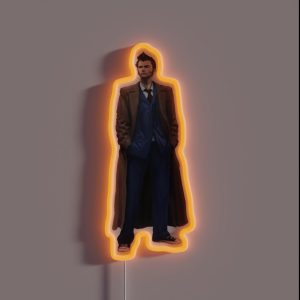 The 10th Dr Who David Tennant RGB Neon Sign