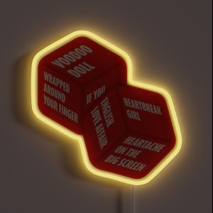 The 5SOS Show Surprise Song Dice RGB Neon Sign