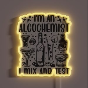 The Alcochemist S Elixir Mixology Meets Chemistry RGB Neon Sign