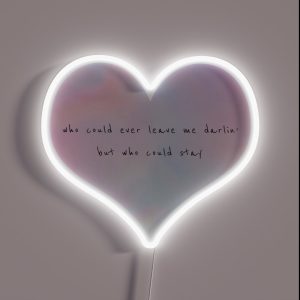 The Archer Taylor Swift Heart Lyrics RGB Neon Sign