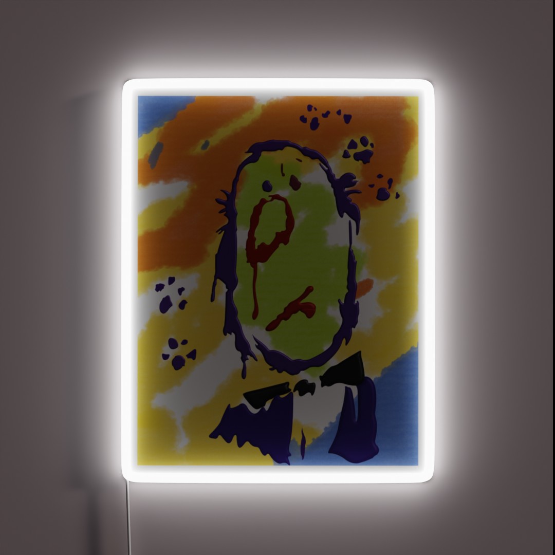 The Aristocats Toulouse Edgar Painting RGB Neon Sign The Aristocats Toulouse Edgar Painting RGB Neon Sign