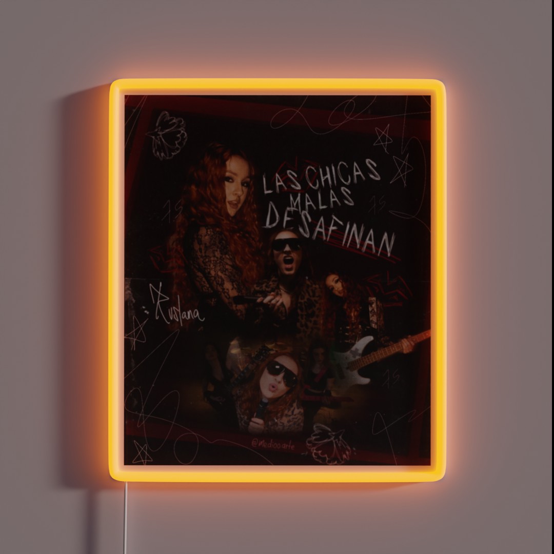 The Bad Girls Are Out Of Tune Ruslana Ot2023 RGB Neon Sign The Bad Girls Are Out Of Tune Ruslana Ot2023 RGB Neon Sign