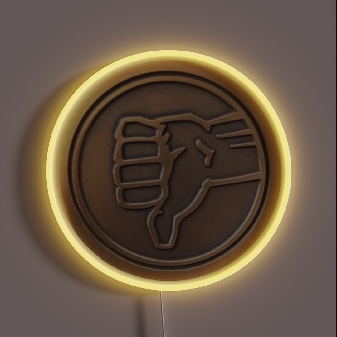 The Bad Place Senior Staff Pin RGB Neon Sign The Bad Place Senior Staff Pin RGB Neon Sign