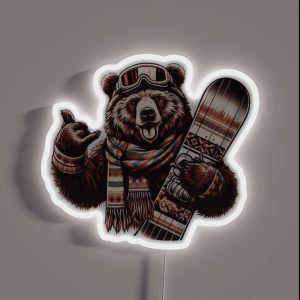 The Bear Shaka RGB Neon Sign The Bear Shaka RGB Neon Sign