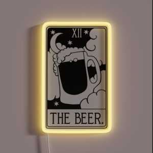 The Beer Tarot Card Funny RGB Neon Sign