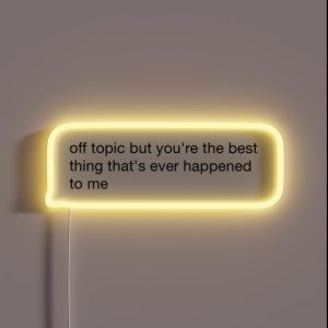 The Best Text RGB Neon Sign