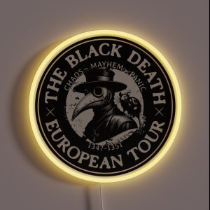 The Black Death European Tour RGB Neon Sign