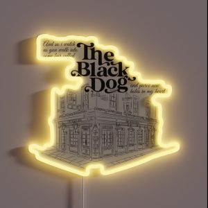 The Black Dog RGB Neon Sign