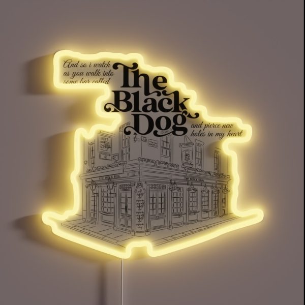 The Black Dog RGB Neon Sign