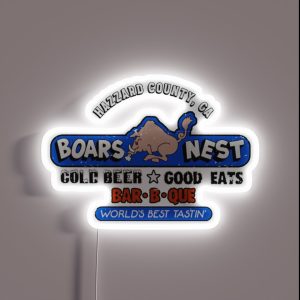 The Boars Nest Hazard County RGB Neon Sign
