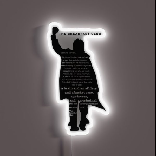 The Breakfast Club Finale RGB Neon Sign
