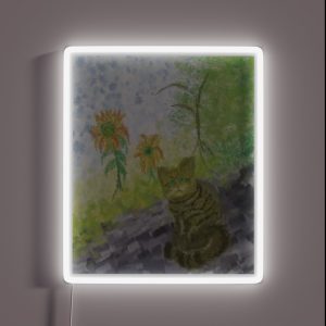 The Cat Crossing RGB Neon Sign