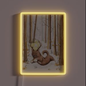 The Cat Who Steels The Sun Yule RGB Neon Sign