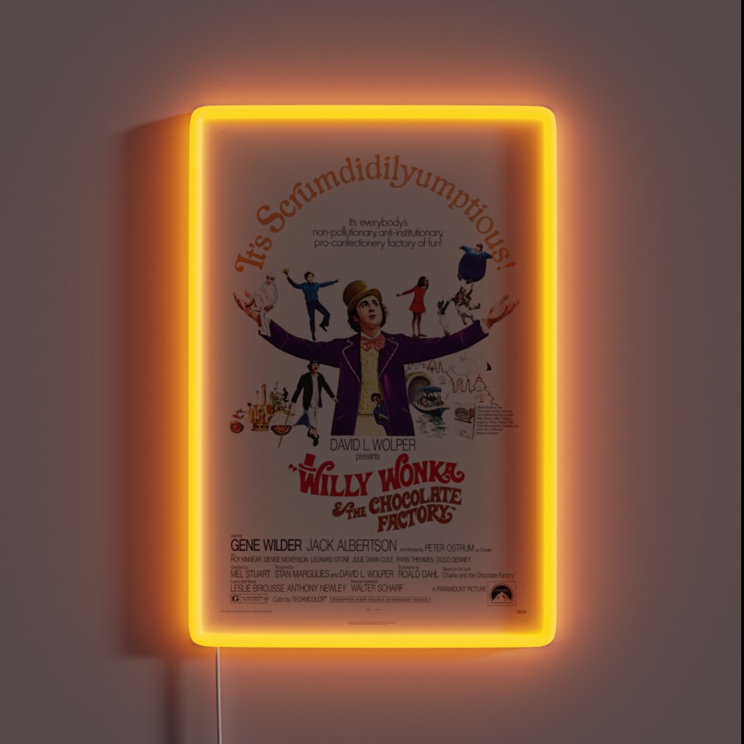 The Chocolate Factory RGB Neon Sign The Chocolate Factory RGB Neon Sign