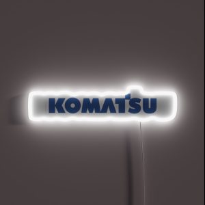 The Construction Of Komatsu Factory RGB Neon Sign