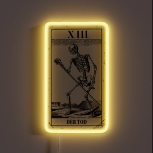 The Death Death Tarot Card RGB Neon Sign