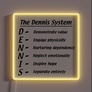 The Dennis System RGB Neon Sign