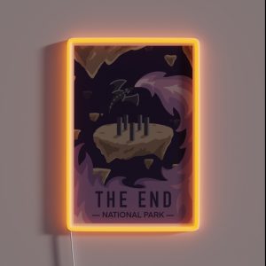 The End Minecraft National Park RGB Neon Sign