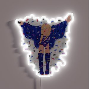 The Eras Tour Blue Jacket RGB Neon Sign
