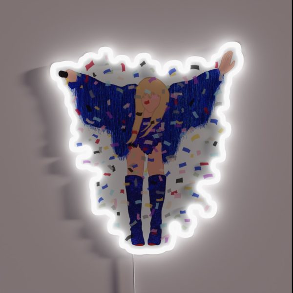The Eras Tour Blue Jacket RGB Neon Sign