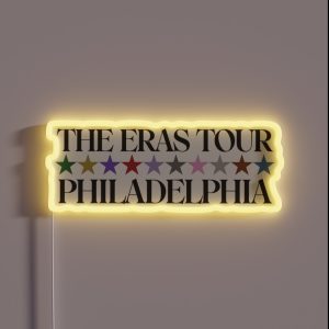 The Eras Tour Philadelphia RGB Neon Sign