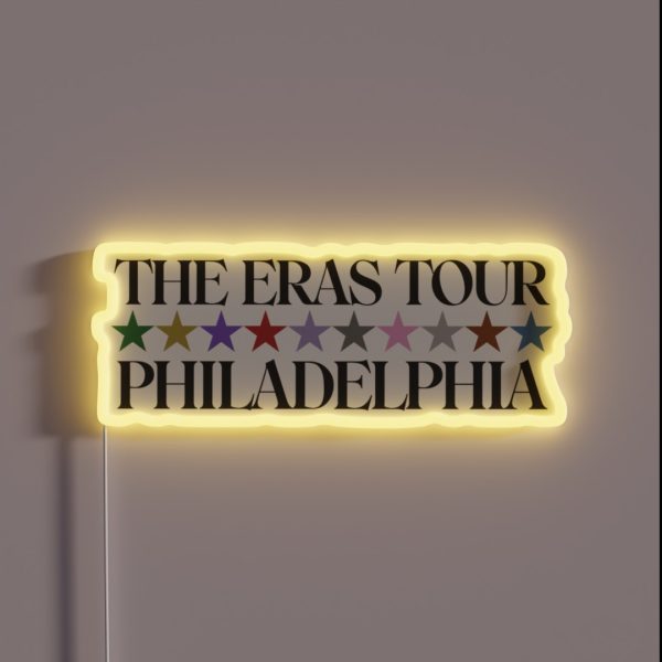 The Eras Tour Philadelphia RGB Neon Sign