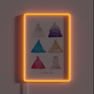 The Eras Tour Speak Now Era Dresses RGB Neon Sign