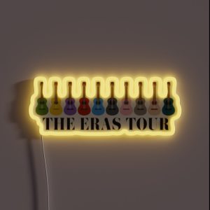 The Eras Tour With Colorful Guitars Taylor Swift RGB Neon Sign