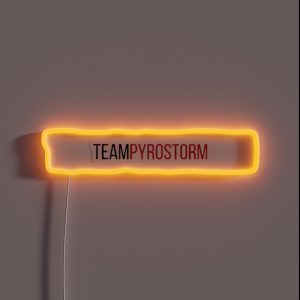 The Extraordinaries Team Pyro Storm RGB Neon Sign