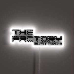The Factory Must Grow Factorio Meme RGB Neon Sign