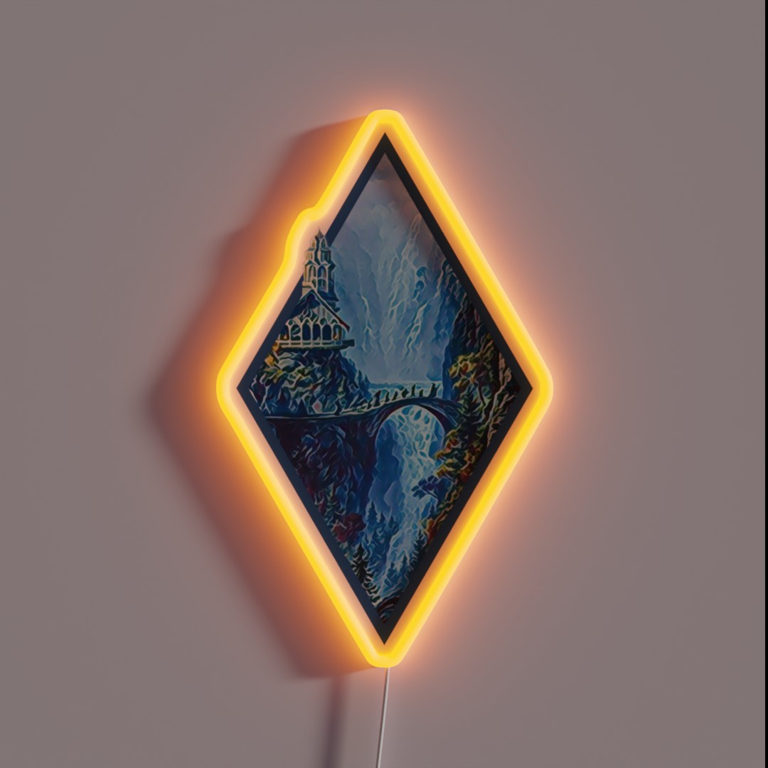 The Fellowship Departs Digital Art Diamond RGB Neon Sign The Fellowship Departs Digital Art Diamond RGB Neon Sign