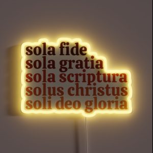 The Five Solas RGB Neon Sign