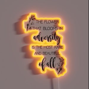 The Flower That Blooms Mulan RGB Neon Sign