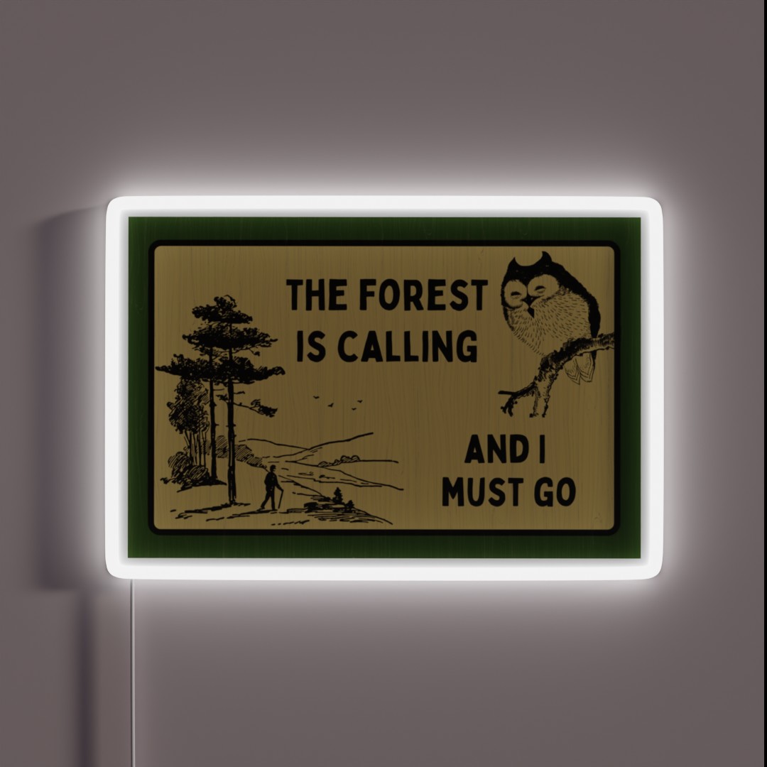 The Forest Is Calling RGB Neon Sign The Forest Is Calling RGB Neon Sign