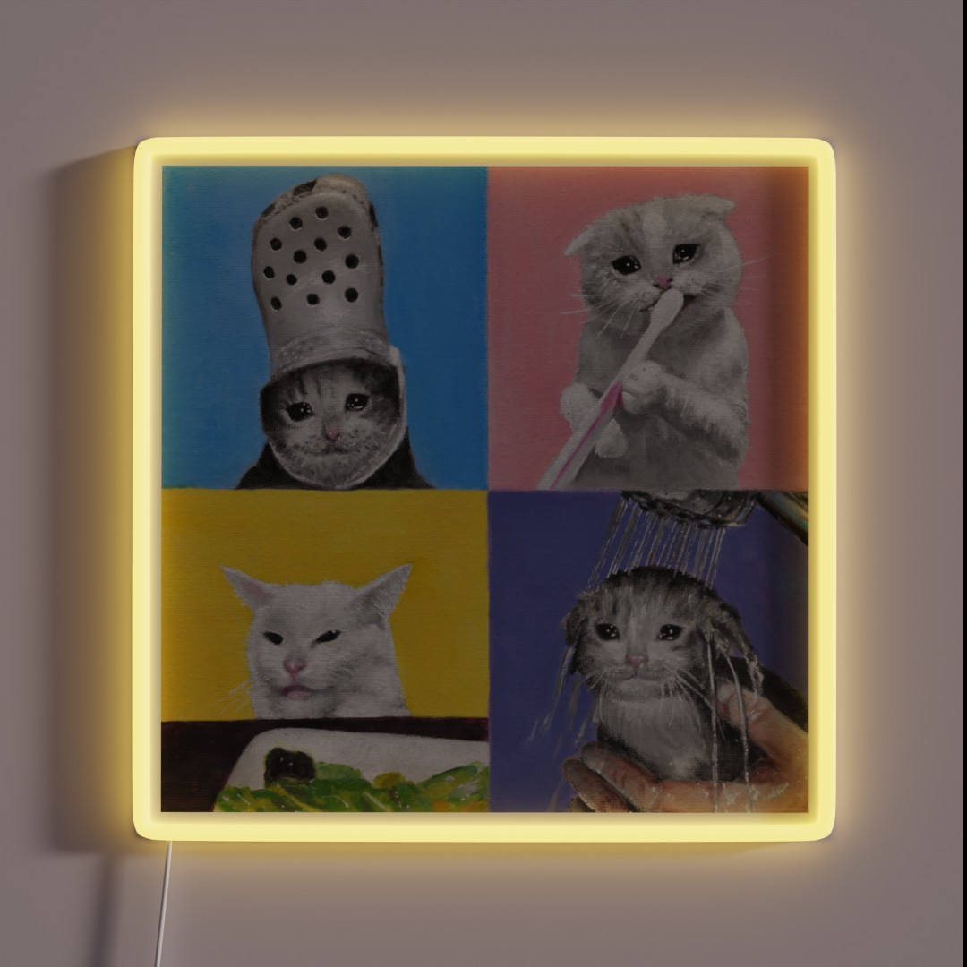 The Four Horsemen Of The Apawcalypse RGB Neon Sign The Four Horsemen Of The Apawcalypse RGB Neon Sign