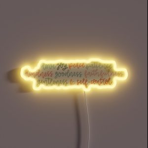 The Fruits Of The Spirit RGB Neon Sign
