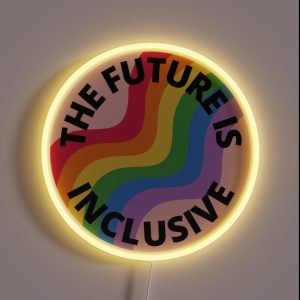 The Future Is Inclusive Pride Rainbow Pink RGB Neon Sign The Future Is Inclusive Pride Rainbow Pink RGB Neon Sign