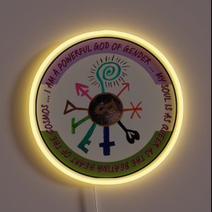 The Genderqueer Wheel RGB Neon Sign