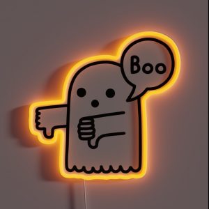 The Ghost Of Disapproval RGB Neon Sign