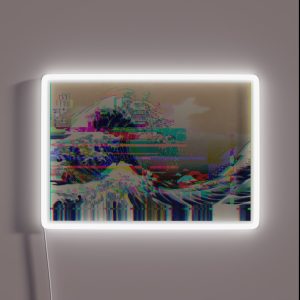 The Glitch Wave Off Kanagawa RGB Neon Sign