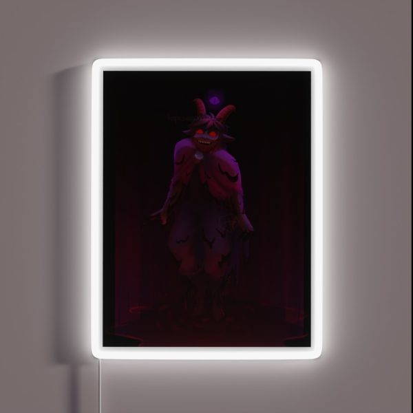 The Goat Cult Of The Lamb RGB Neon Sign