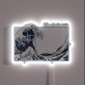 The Great Fibonacci Wave RGB Neon Sign The Great Fibonacci Wave RGB Neon Sign