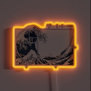 The Great Fibonacci Wave RGB Neon Sign The Great Fibonacci Wave RGB Neon Sign