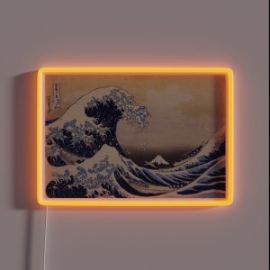 The Great Wave Off Kanagawa RGB Neon Sign