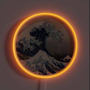 The Great Wave Off Kanagawa RGB Neon Sign