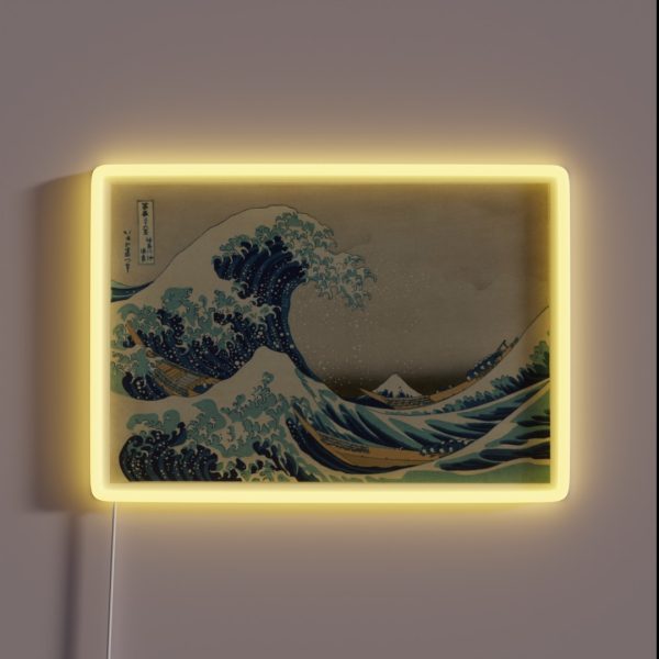 The Great Wave RGB Neon Sign