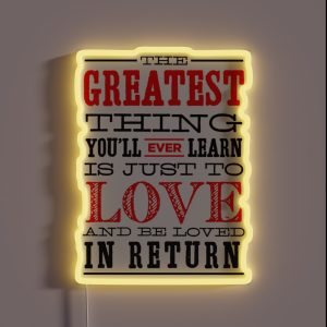 The Greatest Thing RGB Neon Sign The Greatest Thing RGB Neon Sign